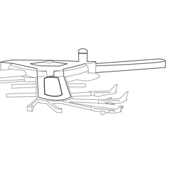 Orlando International Airport Free Coloring Page for Kids