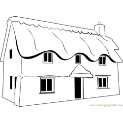 Coliza Cottage Free Coloring Page for Kids