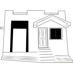 Ooty Cottages Free Coloring Page for Kids