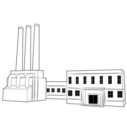 Factory 3 Free Coloring Page for Kids