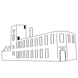 Factory 4 Free Coloring Page for Kids