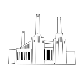 Factory 6 Free Coloring Page for Kids