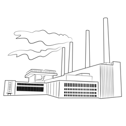 Wolfsburg Factory Free Coloring Page for Kids