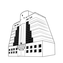 Apollo Hospital Free Coloring Page for Kids