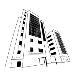 Beirut Eye Specialist Hospital Free Coloring Page for Kids