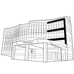Bethesda Heart Hospital Free Coloring Page for Kids