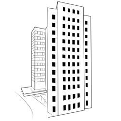 Charity Hospital Free Coloring Page for Kids