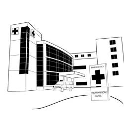 Columbia Memorial Hospital Free Coloring Page for Kids