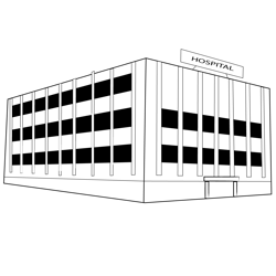Hospital 1 Free Coloring Page for Kids