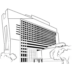 Hospital 3 Free Coloring Page for Kids