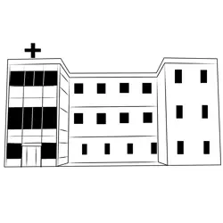 Hospital 5 Free Coloring Page for Kids