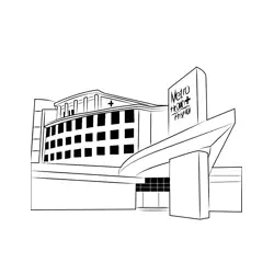 Metro Health Hospital Free Coloring Page for Kids
