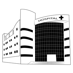 Hospital 3 Coloring Page for Kids - Free Hospitals Printable Coloring