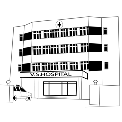VSM Hospital Free Coloring Page for Kids