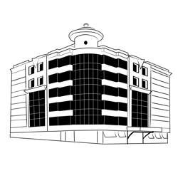 Hotel 9 Free Coloring Page for Kids