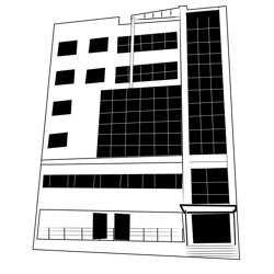 Hotel Elevation Free Coloring Page for Kids