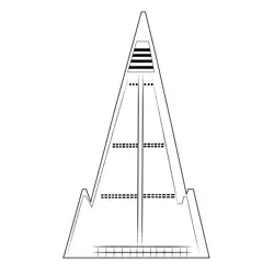 Skyscrapers Ryugyong Hotel Free Coloring Page for Kids