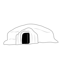 Igloo 3 Free Coloring Page for Kids