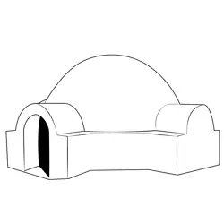 Igloo 7 Free Coloring Page for Kids