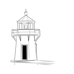 Lighthouse 2 Free Coloring Page for Kids