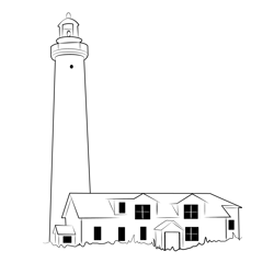Lighthouse 3 Free Coloring Page for Kids