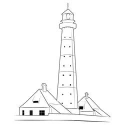 Lighthouse 7 Free Coloring Page for Kids