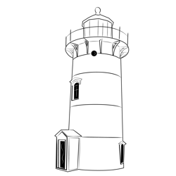 Racepoint Lighthouse Free Coloring Page for Kids