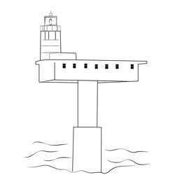 Royal Sovereign Lighthouse Free Coloring Page for Kids