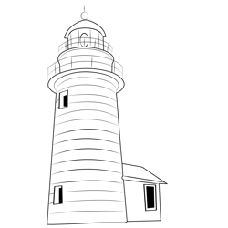 West Quoddy Lighthouse Free Coloring Page for Kids