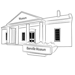 Iberville Museum Free Coloring Page for Kids