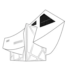 Libeskind China Museum Free Coloring Page for Kids