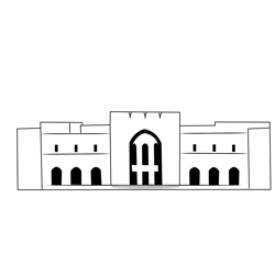 National Museum Oman Free Coloring Page for Kids