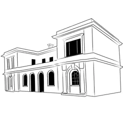 North Woolwich Old Station Museum Free Coloring Page for Kids