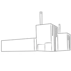 Forsmark Kraftwerk Power Plant Free Coloring Page for Kids