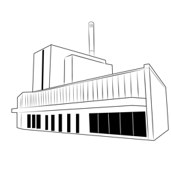 Forsmark Nuclear Power Plant Free Coloring Page for Kids
