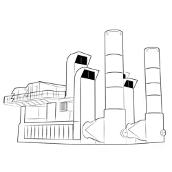 Mn Power Plant Free Coloring Page for Kids