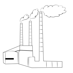 Power Plant 5 Free Coloring Page for Kids