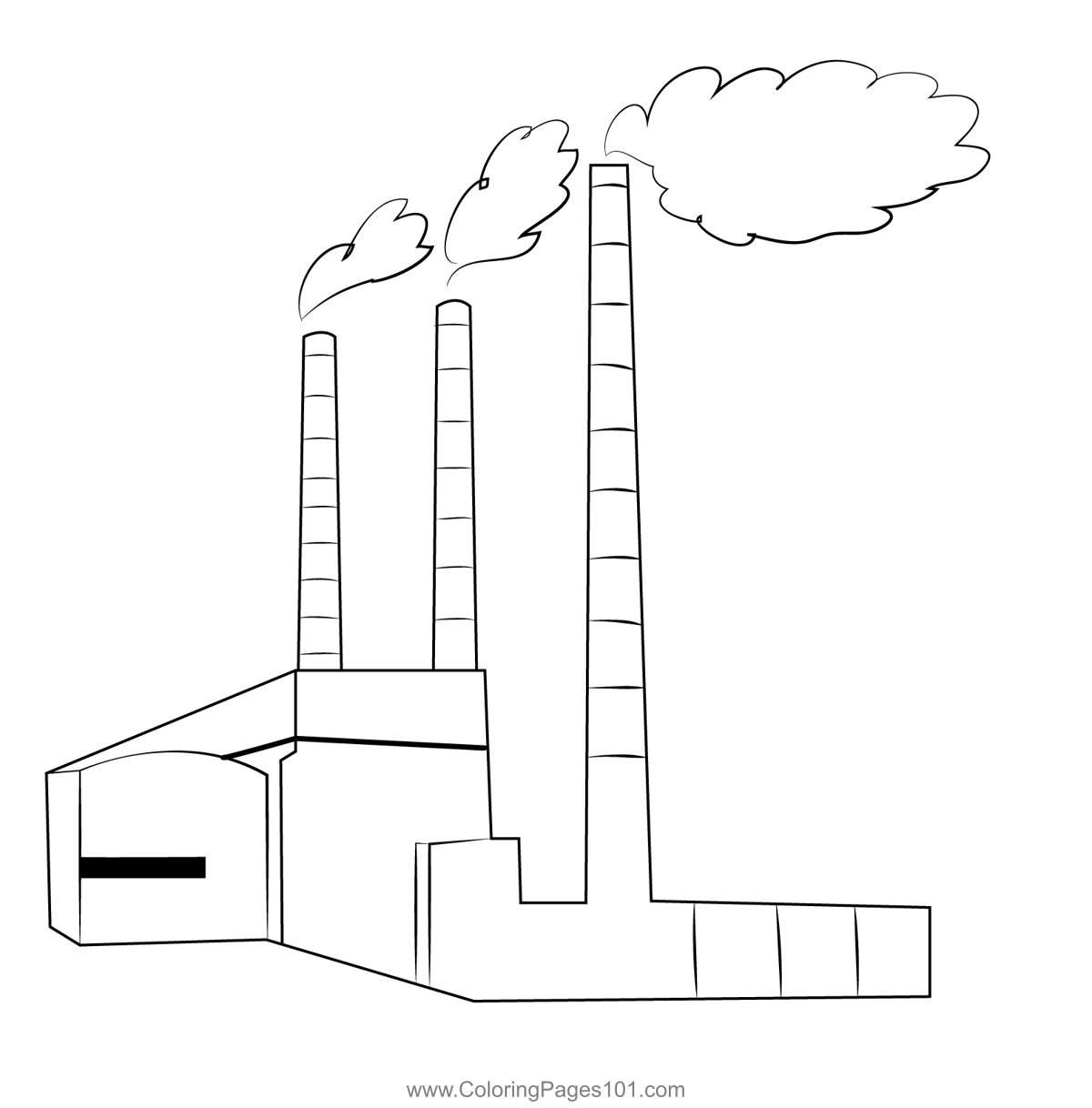 Power Plant 5 Coloring Page for Kids - Free Power Plants Printable ...