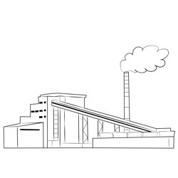 Power Plant Free Coloring Page for Kids