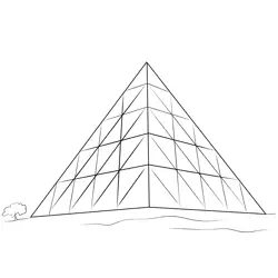 Palace Of Peace And Accord Pyramid Free Coloring Page for Kids