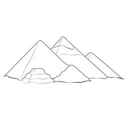 Pyramid 3 Free Coloring Page for Kids