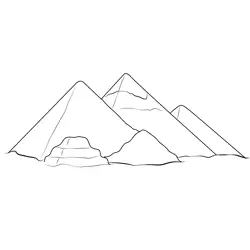 Pyramid 3 Free Coloring Page for Kids
