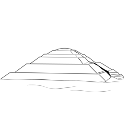Pyramid Of The Sun Free Coloring Page for Kids