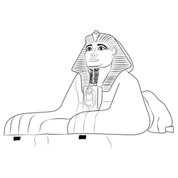 The Egyptian Pyramid Free Coloring Page for Kids