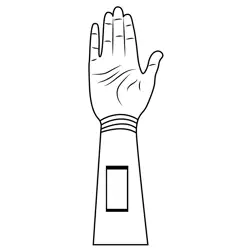 Hand Sculpture Free Coloring Page for Kids