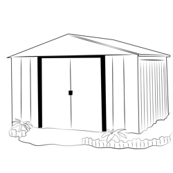 Arrow Arlington Shed Free Coloring Page for Kids