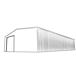 Industrial Shed Free Coloring Page for Kids