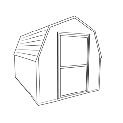 Outdoor Shed Free Coloring Page for Kids