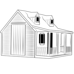 Shed 6 Free Coloring Page for Kids