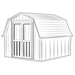 Sheds 3 Free Coloring Page for Kids